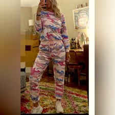 Sundry Abstract Camo Sweatsuit Size 1 small Set sweatshirt joggers sweats