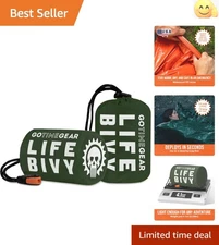 Ultra Lightweight Life Bivy - Thermal Emergency Sleeping Bag, 2 Pack Set