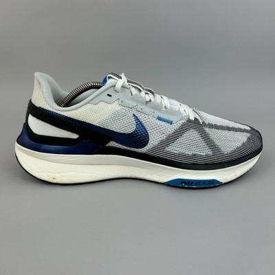 Nike Turnschuhe Herren Größe UK 10 Air Zoom Structure 25 Weiß Sport Laufschuhe