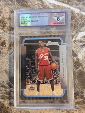 2003-04 Bowman LeBron James Rookie Card Diamond Service Grading 8 Nm/Mint. rookie card picture
