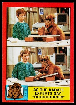 1988 Topps ALF 2nd Series #54 As the karate experts say: ''Ouuuuuuch!!! - VG