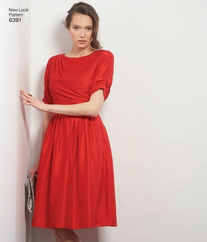 NEW LOOK modello cucito 6391 Misses donna donna più abiti 8-18 sconto 20% - Foto 4 di 5