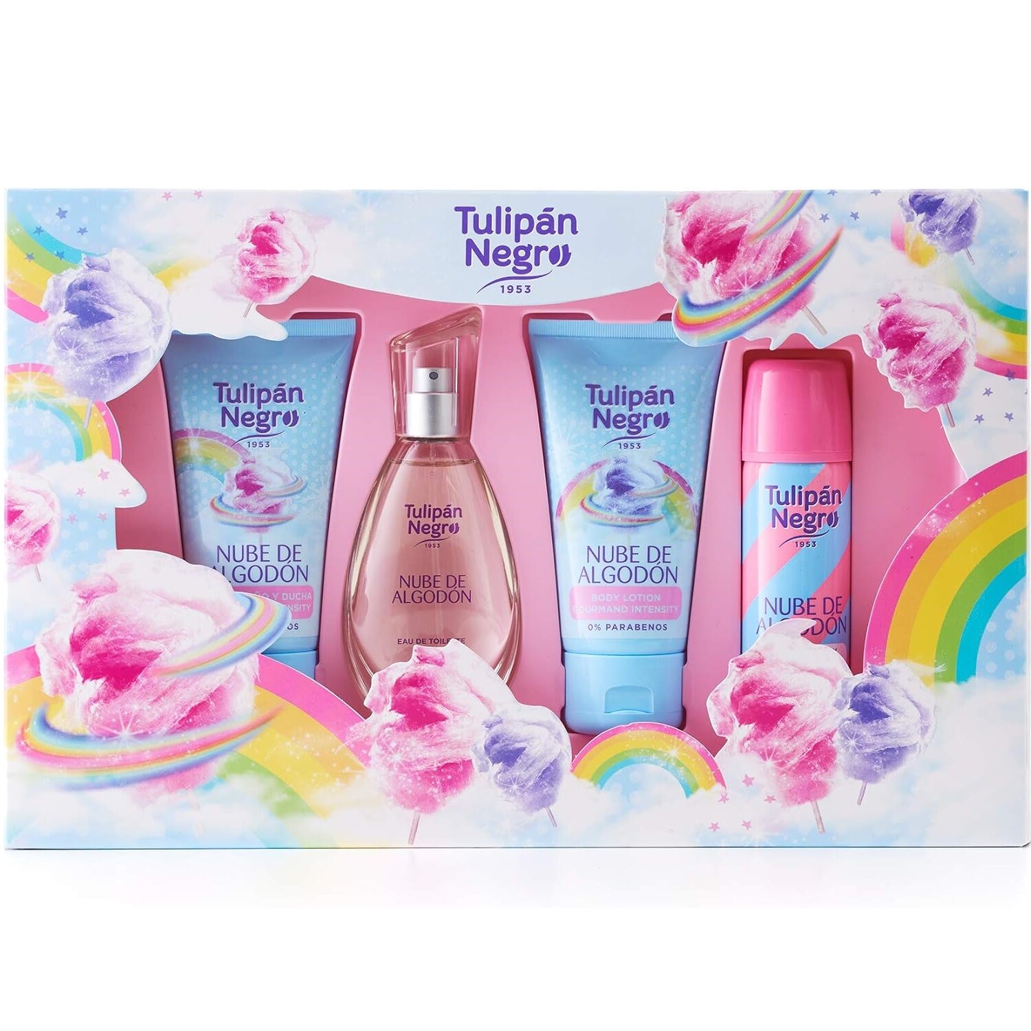 Tulipan Negro Nuvole di Cotone Confezione Profumo Bagnoschiuma Deo Crema Corpo
