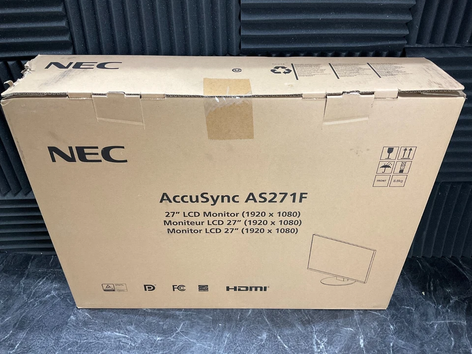 NEC AccuSync AS271F 27" LED LCD Monitor BLACK AS271F-BK BRAND NEW SEALED 🇺🇸 ✅ - Image 2 of 4