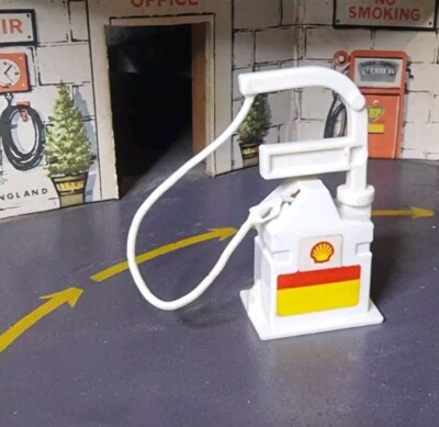  Shell Benzinpumpe Spielzeug um 1990 60mm groß