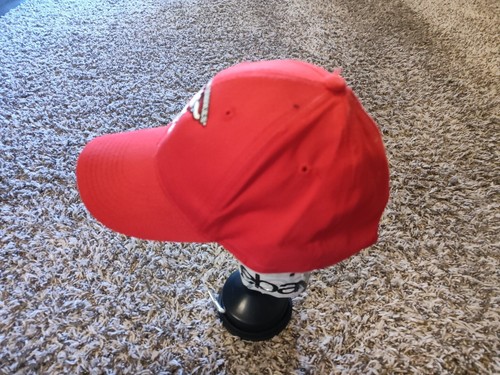 Longhorn Services Hat Adult Mens Red Strap Back Cap Adjustable Hook Loop - Picture 2 of 7