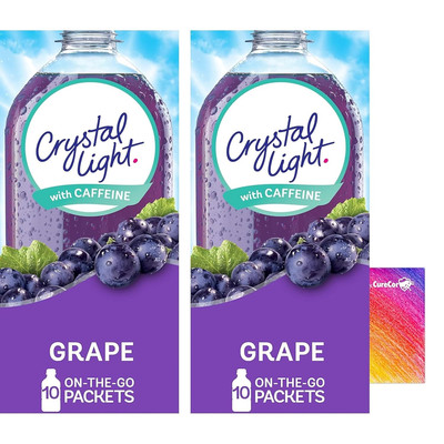 Drink Mix Bundle - Includes Two (2) Pack of Crystal-Light On The Go Natural Lemo