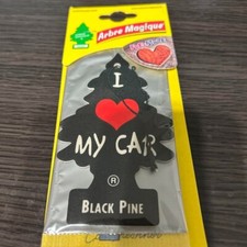 Little Trees Car Hanging Air Freshener Discontinued Scent black pine limited