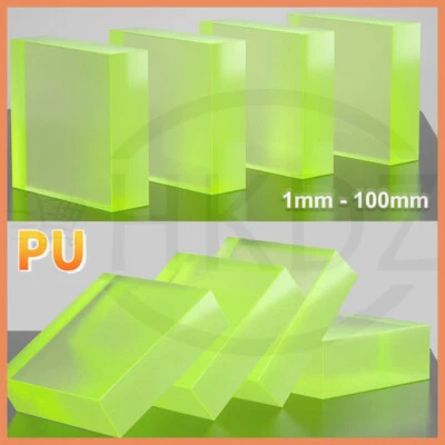 PU Polyurethan Platte Gummiblock Platte Elastomer Quadrat 1mm - 100mm Dicke - Bild 1 von 4