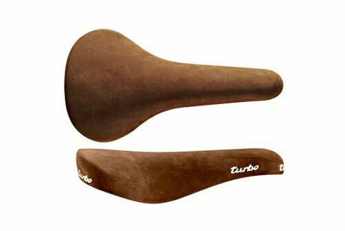 Selle De Vélo Course Vintage Italia Sprint - Dessus Daim Noir, Fabrication Italienne