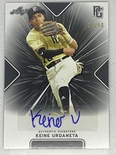 2021 LEAF PERFECT GAME KEINE URDANETA BLACK PAPER AUTO # 24/50