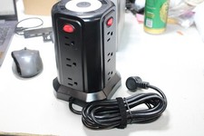 Surge Protector Power Strip Tower,12 Wide AC Outlets 5 USB Ports USB C 10FT