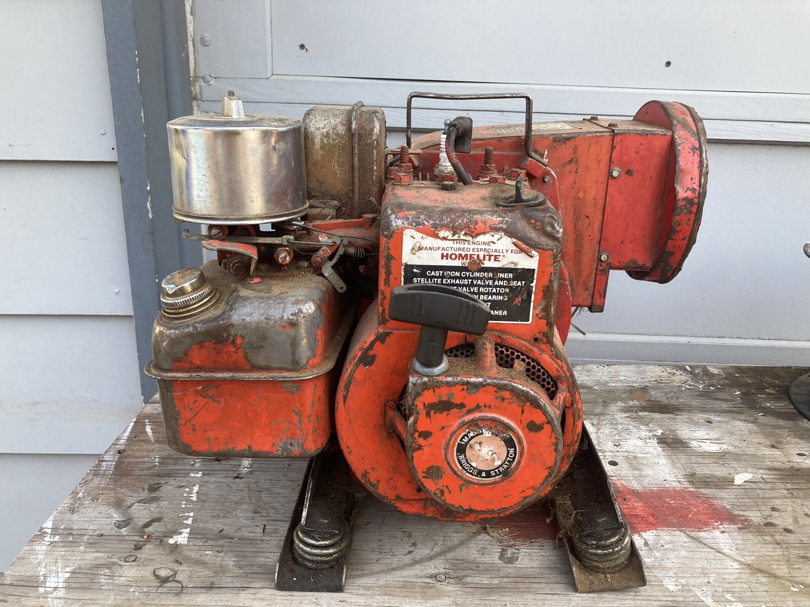 Vintage Homelite Model 44B-1 Squirrel Cage Blower Fan With Briggs & Stratton