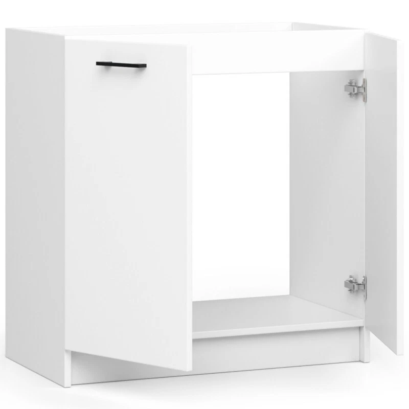 Cucina Lineare 180 Cm Moderna Componibile Bianco Opaco Emma V1 - Immagine 4 di 4