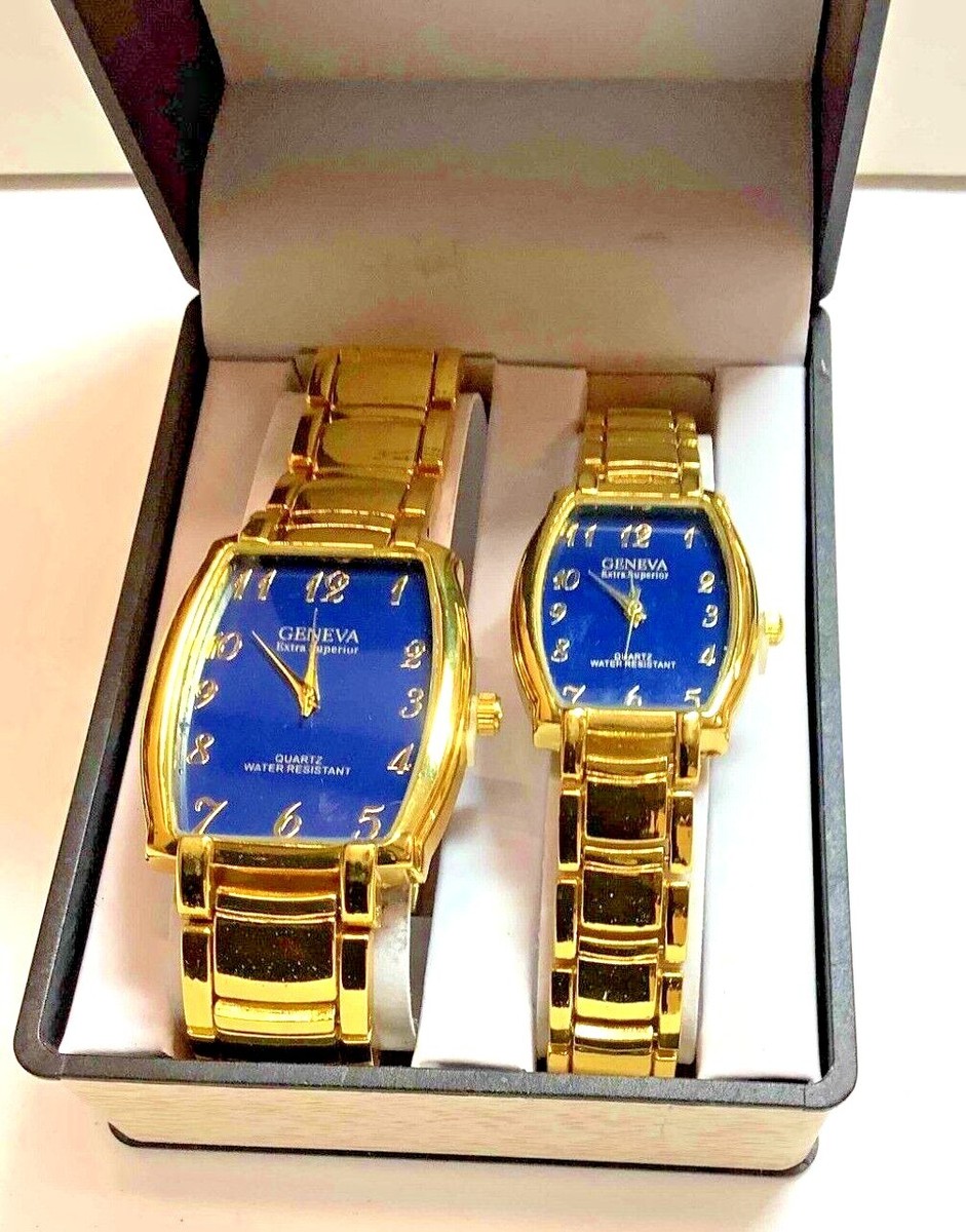 Geneva His & Her Extra Superior Watch Set, New Batteries  display picture 2