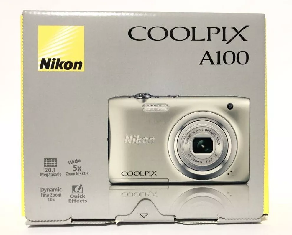 Nikon COOLPIX A100 A100SL DigitalCamera 5x 20MP Silver | eBay