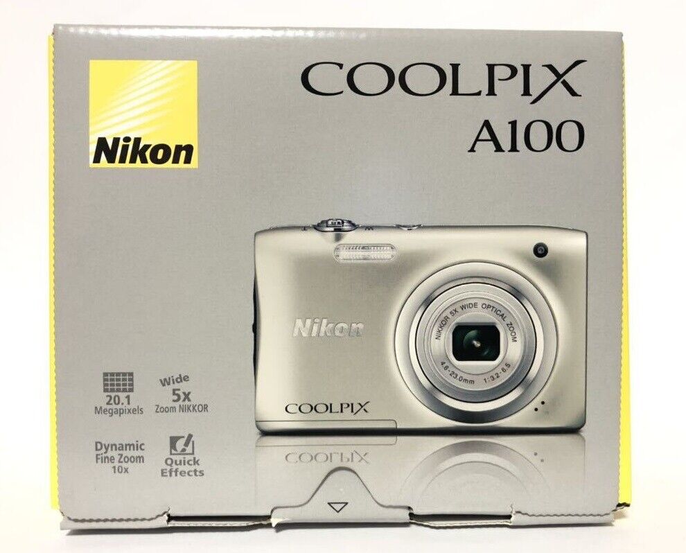 Nikon COOLPIX A100 A100SL DigitalCamera 5x 20MP Silver