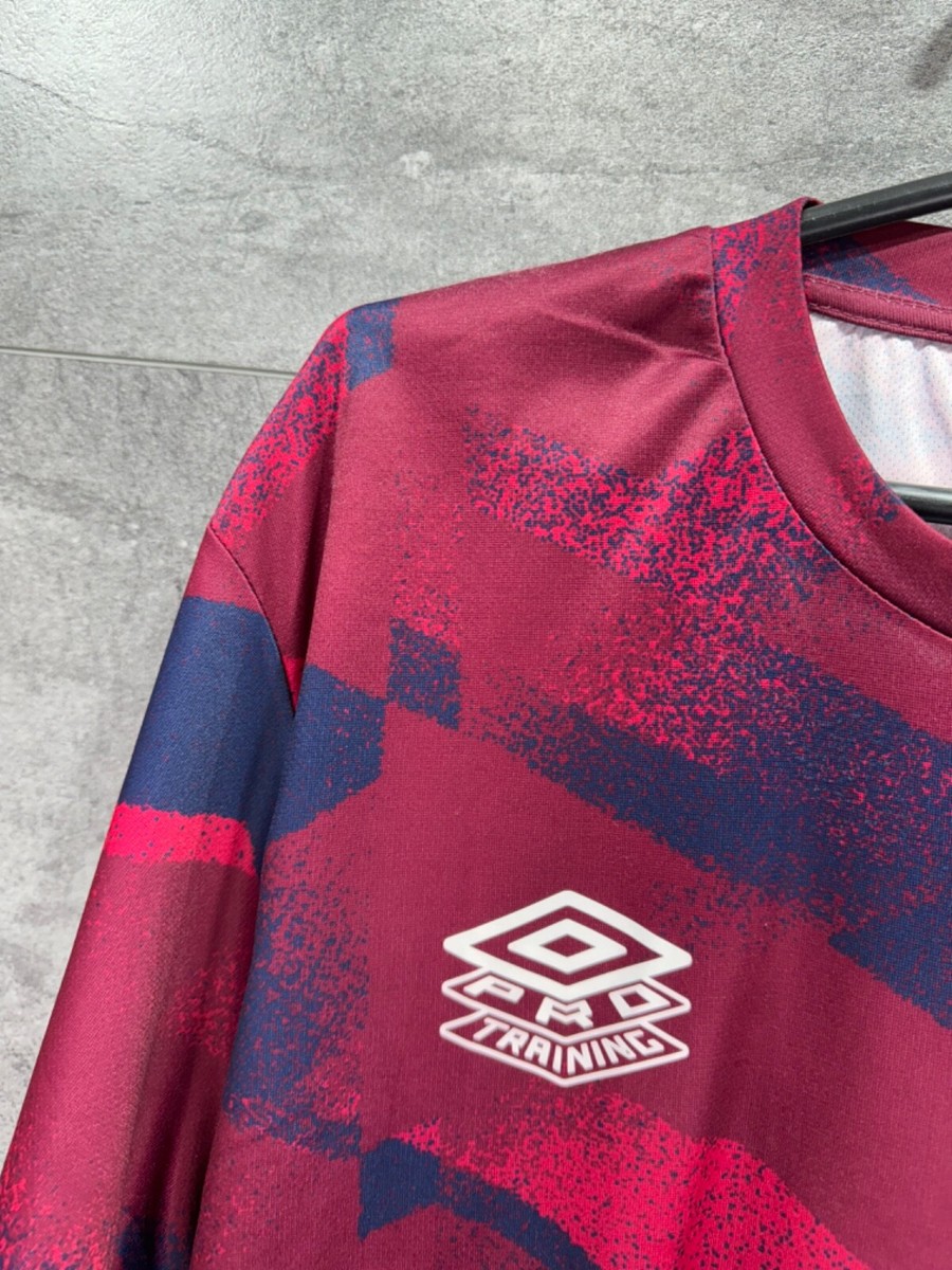 England Rugby Training Shirt Warm Up Jersey Umbro Pro O2 Red