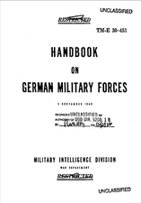 396 Page 1943 TM-E 30-451 Handbook German Military Forces Technical Manual on CD