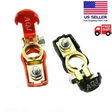 Car Battery Terminals Cable Ends Connector Clamp Negative Positive for marine 2X