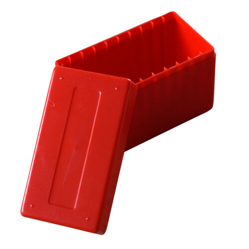 10 Coin Slabs Capacity Plastic Holder Slab Red Storage Box  Case For PCGS NGC - Afbeelding 1 van 13
