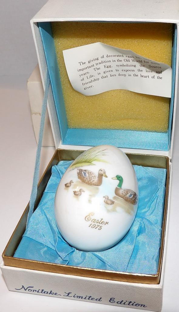 Noritake Bone China EASTER EGG Ducks 1975 Fifth Edition Limited