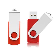 Kootion 2pcs 128GB USB 2.0 Metal Swivel Style Flash Drives Memory Stick PenDrive