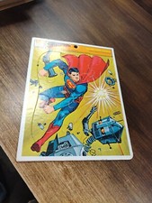 Vintage 1966 Whitman SUPERMAN Frame-Tray Jig-Saw PUZZLE for Kids DC Comics