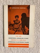 Honeywell Modeling Slave- Models 51-A  52-A Strobonar Electric Flash- Manual