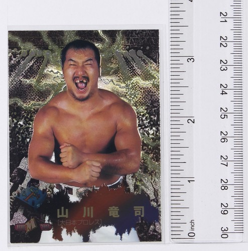 Tarjeta holográfica coleccionable RYUJI YAMAKAWA - 1998 BBM Pro-Wrestling - Imagen 2 de 3