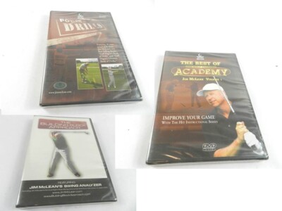 LOT (3) Building Block Approach Power Drills by Jim McLean DVD 2008