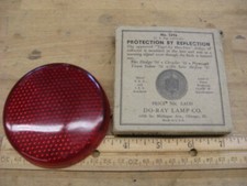 1 Vintage Glass Do Ray Tail Lights Lens 1 Vintage Glass Do Ray Tail Lights Lens