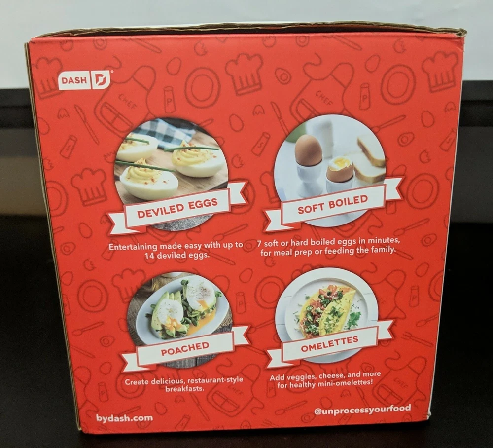 Dash Rapid 7-Egg Electric Cooker 360W - New Open Box
