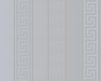 Versace Home Tapete Vlies Streifen Grau Gold Glanz 93524-5 (7,81€/1Qm)
