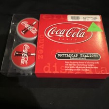 Coca-Cola Rare Collectable Bottlecaps Candles Tealights Set NIB