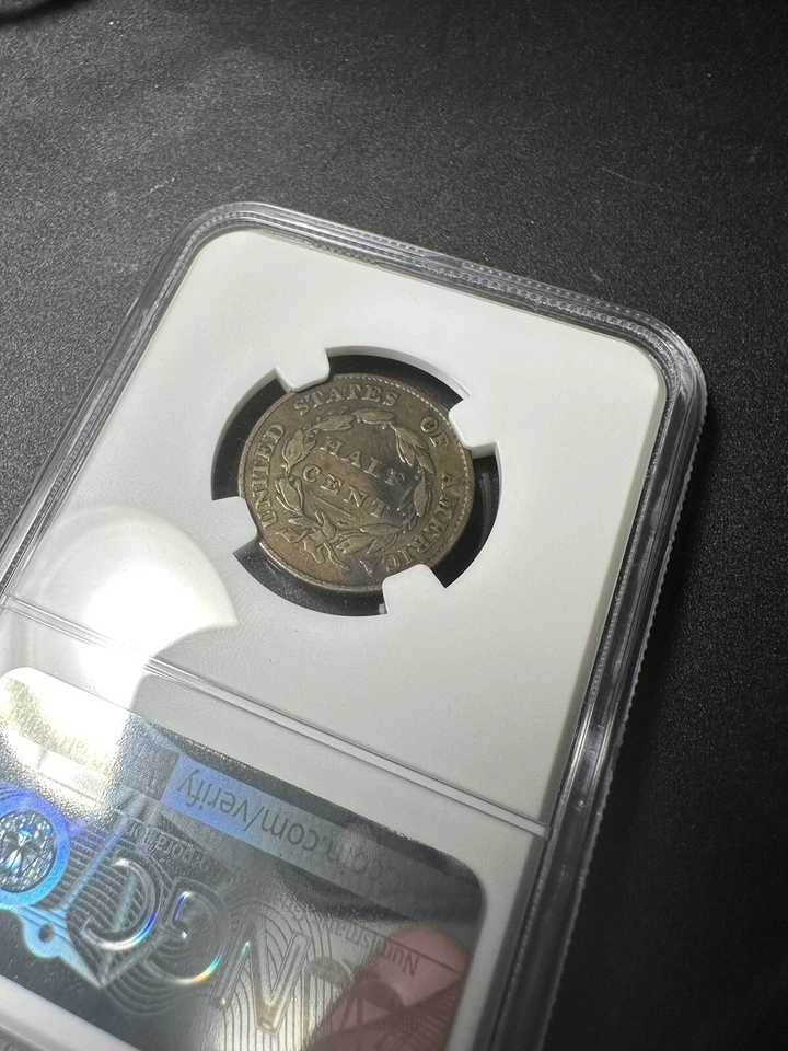 1826 classic head half cent NGC Vf20 BN - Image 3 of 4