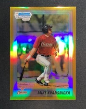 2010 Bowman Draft Chrome Prospects Gold Refractor /50 Mike Kvasnicka Auto Astros