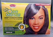 African Pride - Olive Miracle REGULAR Deep Conditioning Anti-Breakage No-Lye
