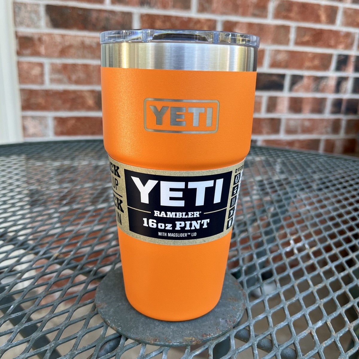 Yeti ❄️16 oz Pint King Crab Orange New Stackable Rambler