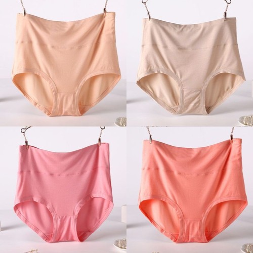 High Waist Plus Size Slip für Damen Bambusfaser Höschen Nahtlos Dessous - Bild 7 von 42