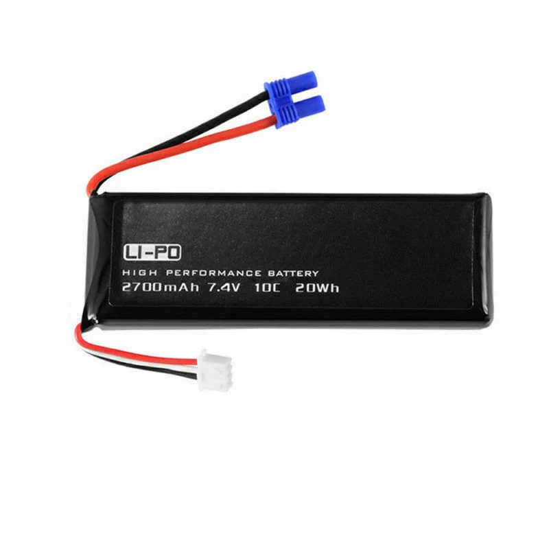 4Pcs RC Drone Lipo Battery 7.4V 2700mAh For Hubsan 10C H501S-14 H501C H501S Pro - Image 4 of 4