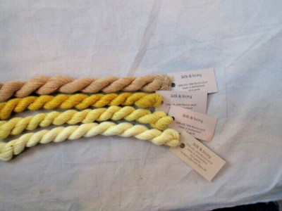 Brown Paper Packages Silk & Ivory Lot of 4 Skeins Ass't Colors NEW       F222