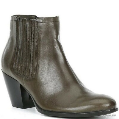 NEW ECCO Danish Design Shape 55 Forest Green Leather Western Ankle Boot 10/41EUR