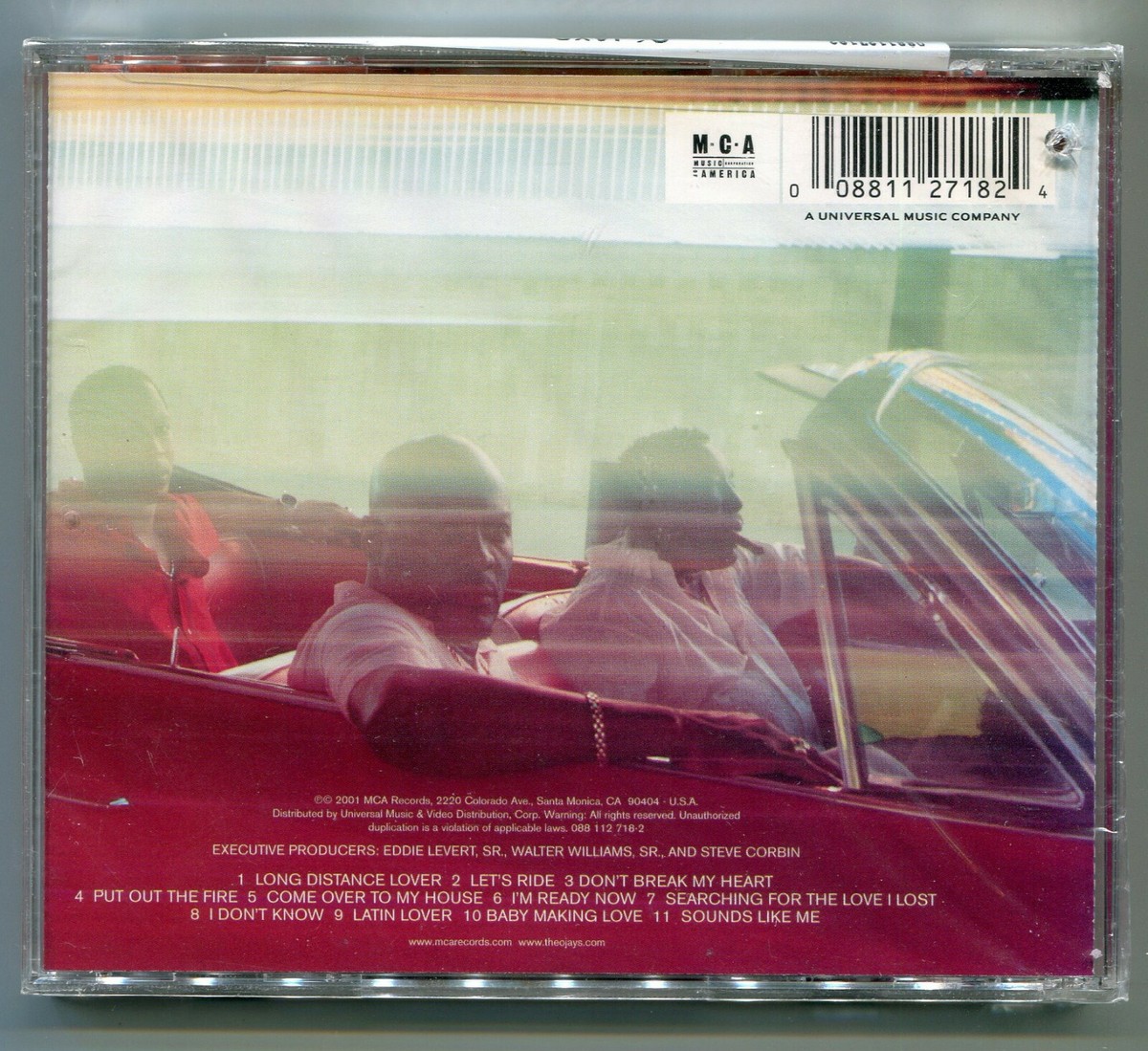 The O'Jays For the Love Let's Ride Music CD R&B Soul 2001 MCA New