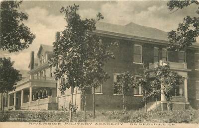 Georgia Ga Gainesville Riverside Military Academy 1908 Postcard Albertype Co Ebay