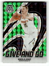 2023-24 Panini Mosaic Give and Go Mosaic Green #6 Nikola Jokic Nuggets