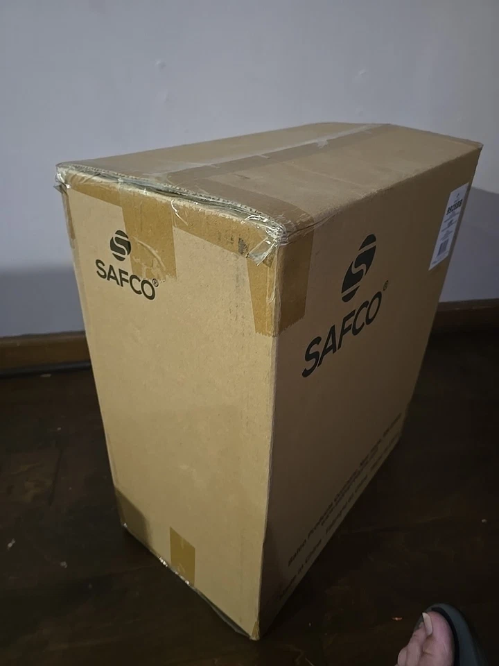 Safco Desk-Side Recycling Receptacle 7gal Black and Blue 9928BB - Image 3 of 3