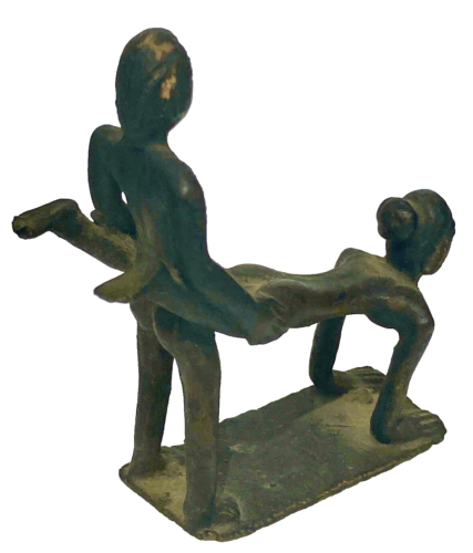Bronze ancien  Couple Faisant L’amour Scène Erotique N°2 - Imagen 1 de 5