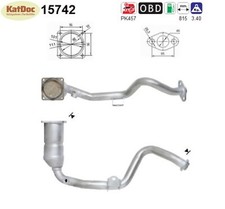 ✅ Katalysator für Citroen Xsara, 1.6, 16V, 80kW, Euro 3