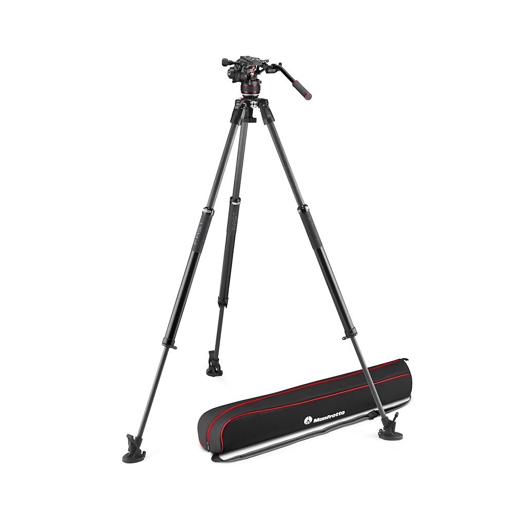 Manfrotto Nitrotech 608 Fluid Head with 635 FAST Single-Leg Carbon Fibre Tripod
